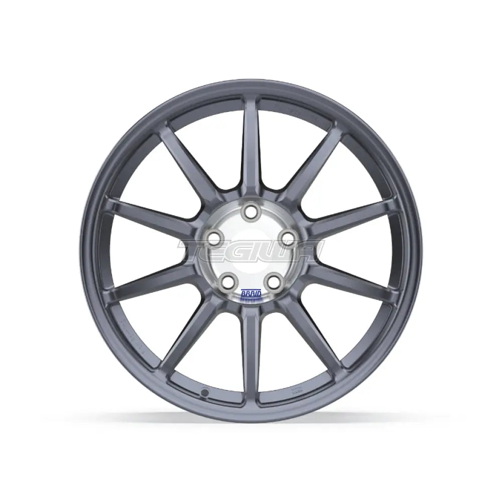Braid Fullrace FF Alloy Wheel 18x10 ET6 to 60 5x118 Dark Grey Shiny
