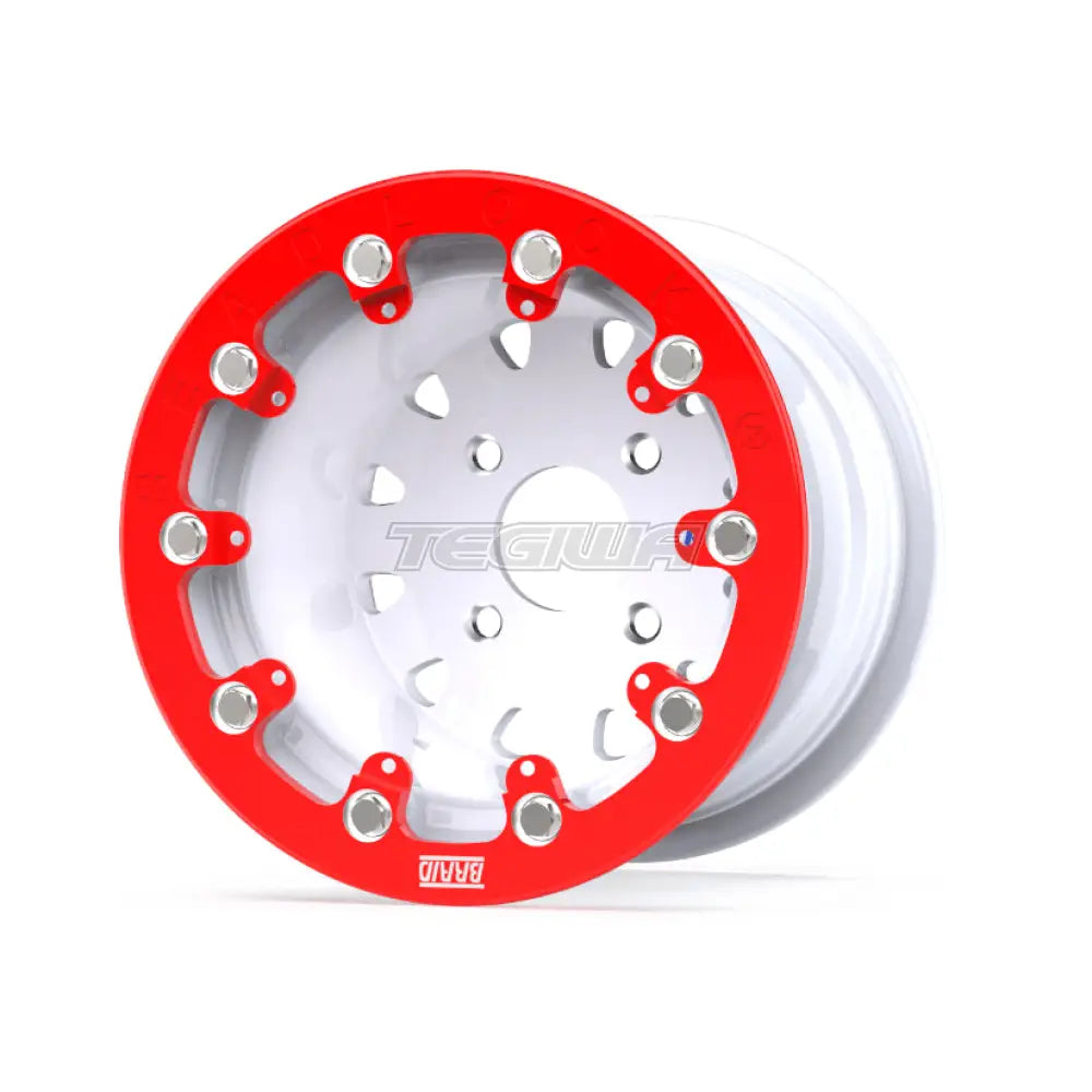 Braid Tenrace+ Beadlock A Alloy Wheel 10x8 ET3+5 4x130 White Shiny