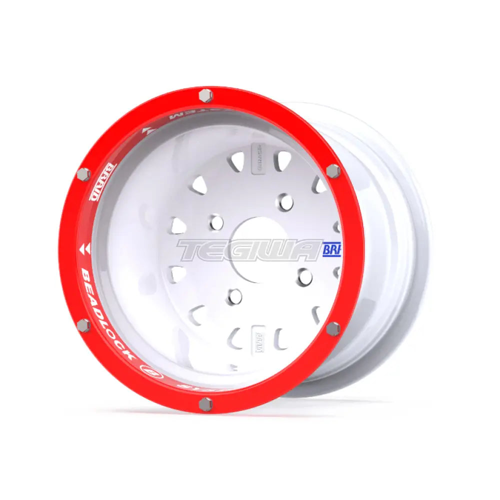 Braid Tenrace+ Beadlock B Alloy Wheel 10x8 ET6+2 5x108 White Shiny