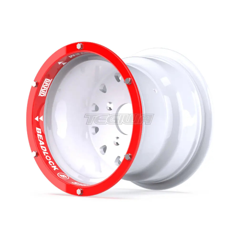 Braid Tenrace+ Beadlock B Alloy Wheel 10x8 ET6+2 5x108 White Shiny