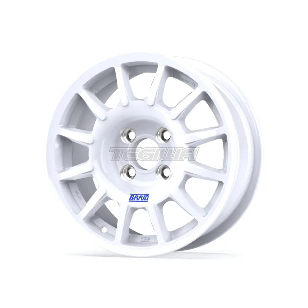 Braid Winrace TA Alloy Wheel 14x6 ET12 to 53 3x112 White Shiny