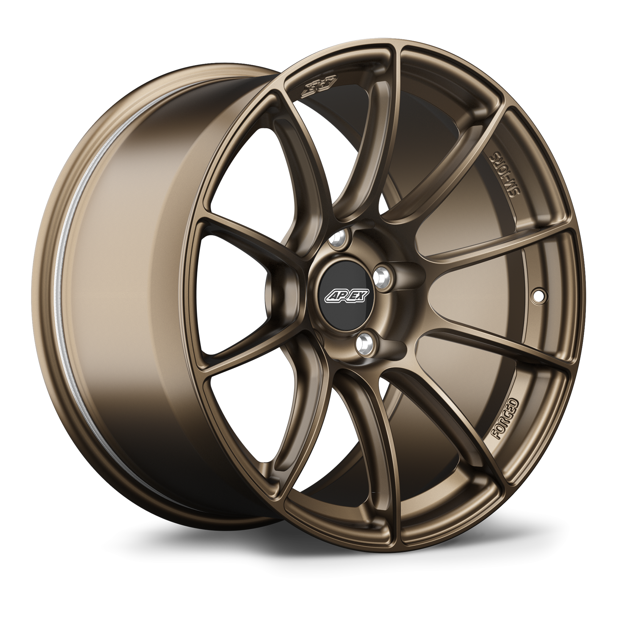 Apex SM-10RS Alloy Wheel 18x13 ET56 5x120.65 70.3mm CB Satin Bronze