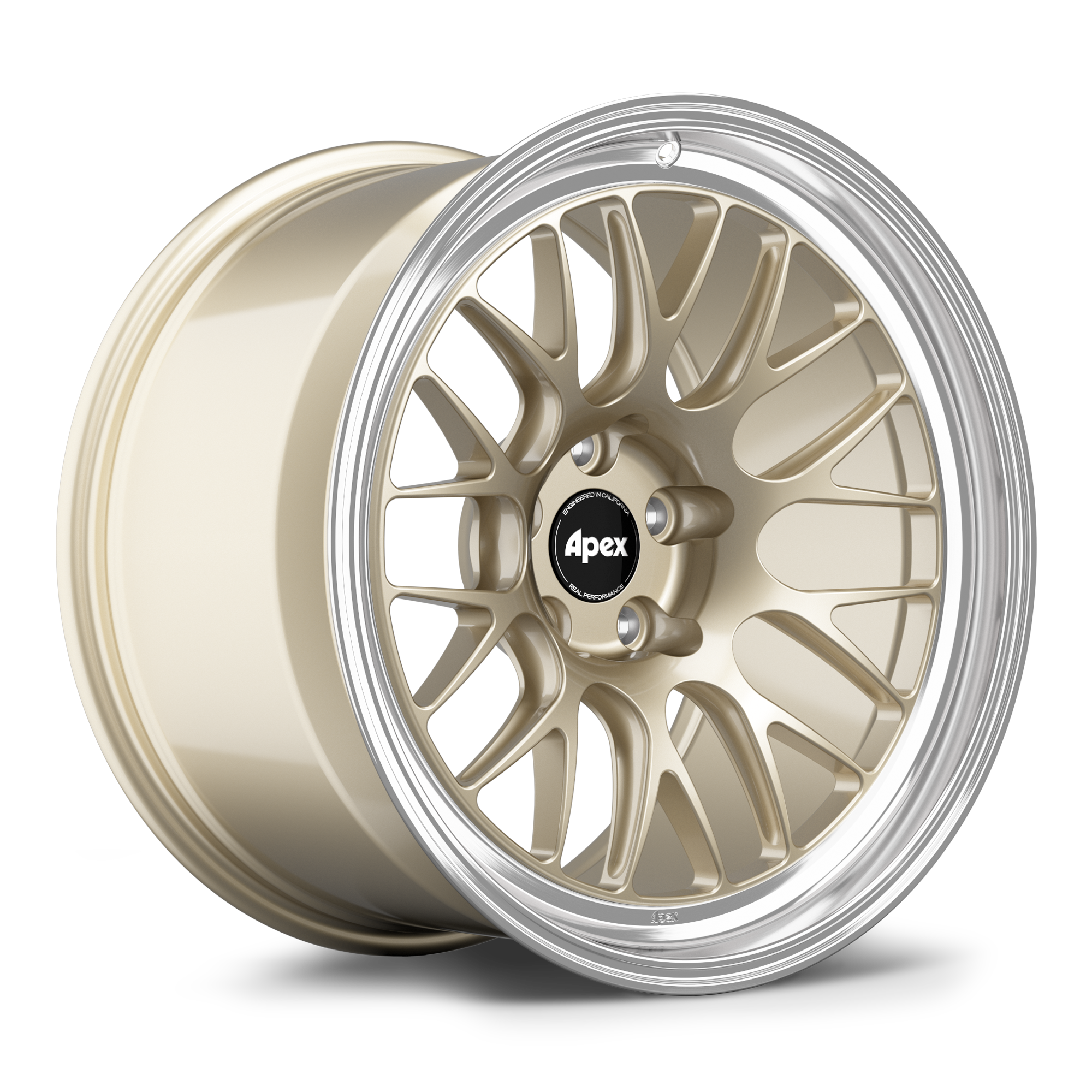 Apex ML-10RT Forged Alloy Wheel 19x12 ET46 5x130 Gloss Motorsport Gold - Machined Lip 71.6mm CB