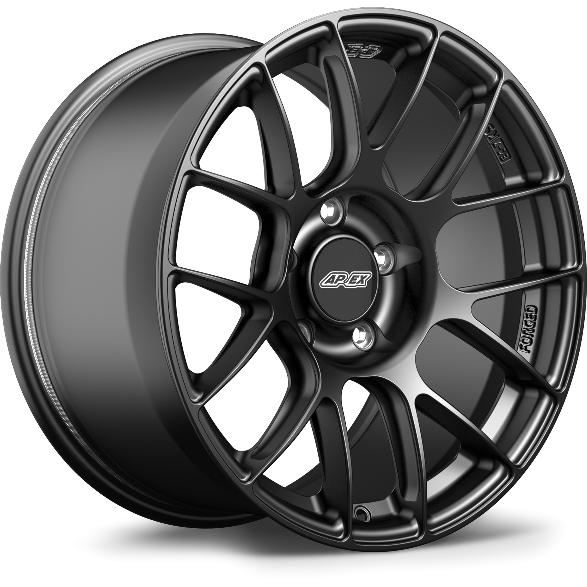 Apex EC-7RS Forged Alloy Wheel 18x10 ET36 5x130 Satin Black 71.6mm CB