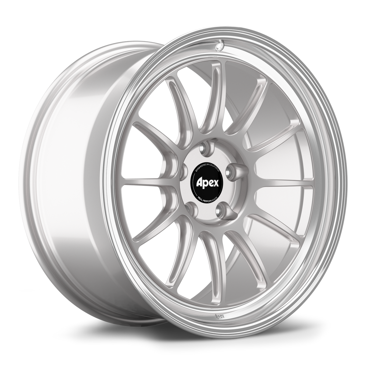 Apex SL-12RT Forged Alloy Wheel 19x10 ET32 5x120.65mm - Machined Lip - Race Silver 70.3mm CB