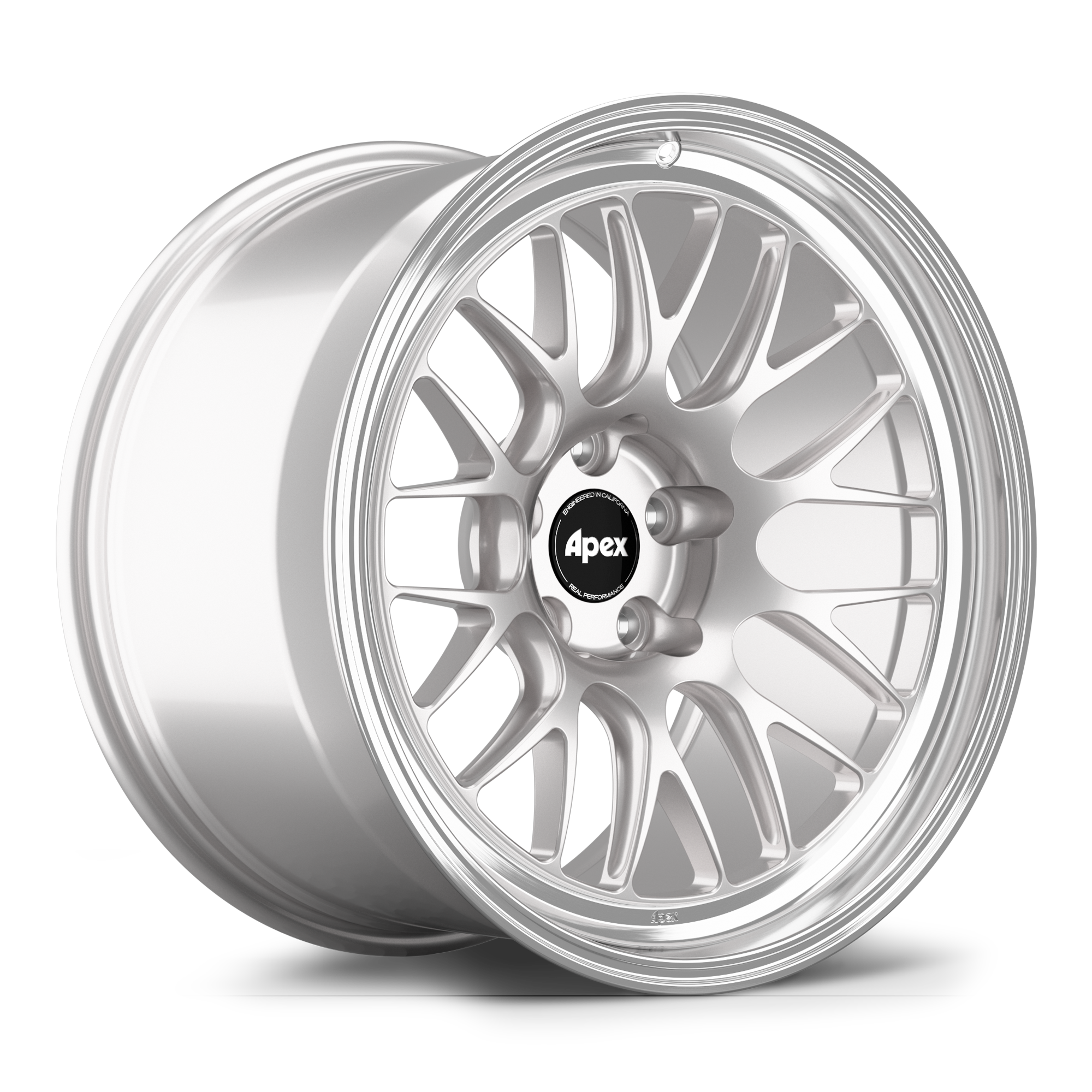 Apex ML-10RT Forged Alloy Wheel 19x12 ET46 5x130 Race Silver - Machined Lip 71.6mm CB