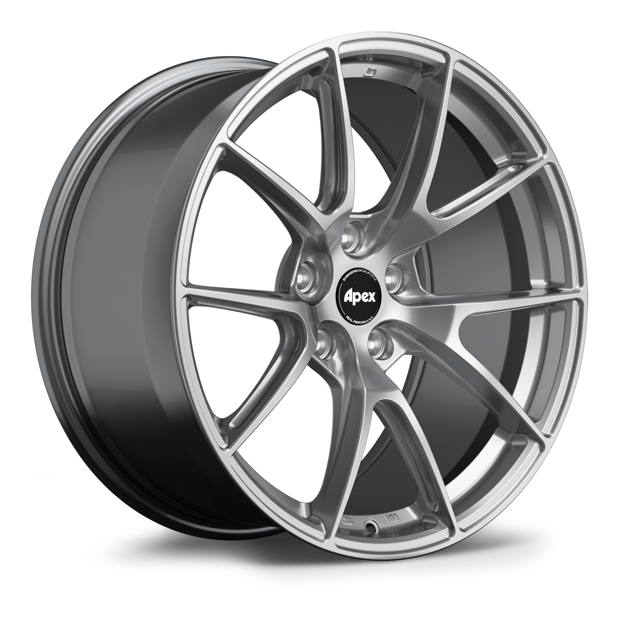 Apex VS-5 Alloy Wheel 19x9 ET30 5x120 Hyper Black 72.56mm CB