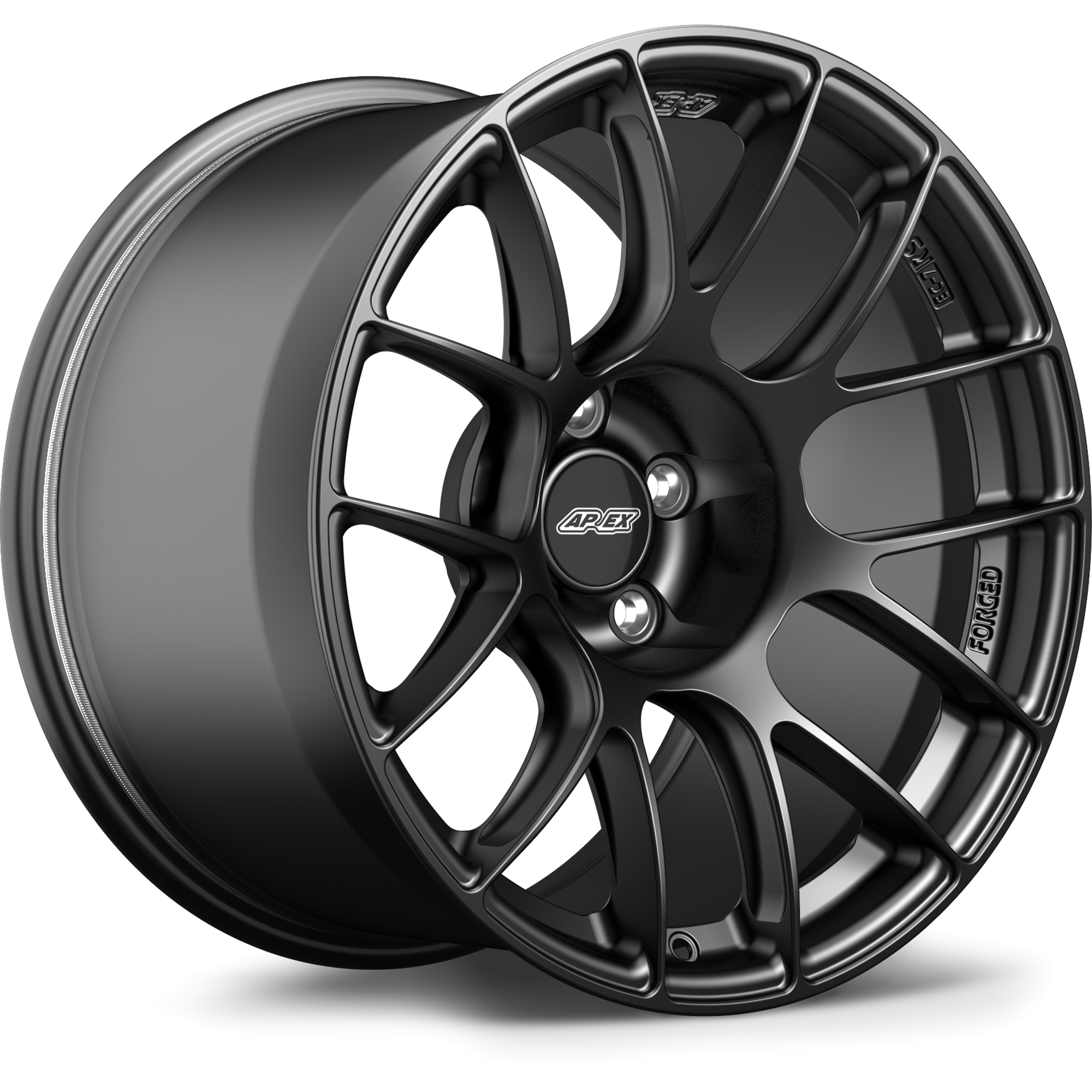 Apex EC-7RS Alloy Wheel 18x10.5 ET22 5x120 72.56mm CB Satin Black