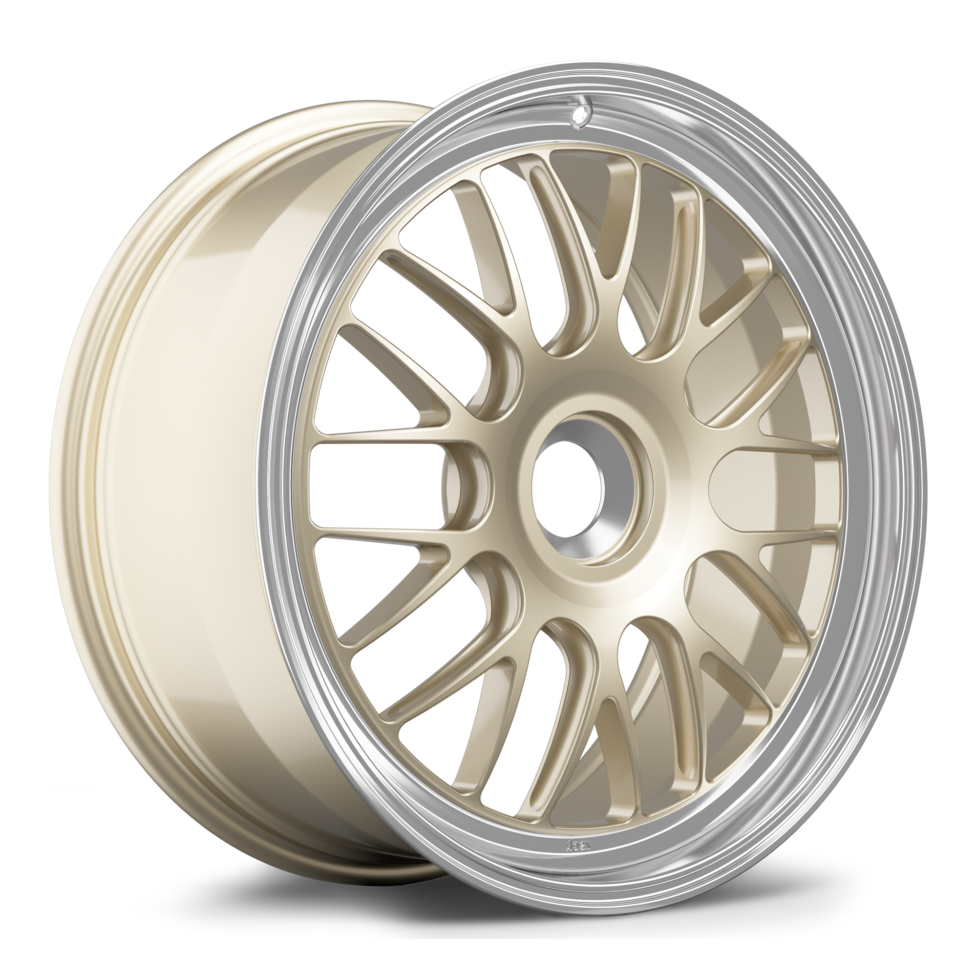 Apex ML-10RT Alloy Wheel 20x9 ET47 PSCL 101mm CB Gloss Motorsport Gold - Machined Lip