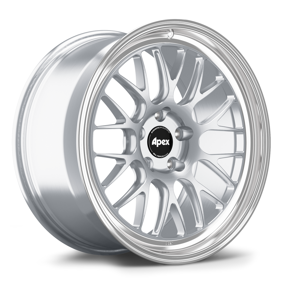 Apex ML-10RT Alloy Wheel 19x11.5 ET72 5x130 71.6mm CB Brushed Clear - Machined Lip