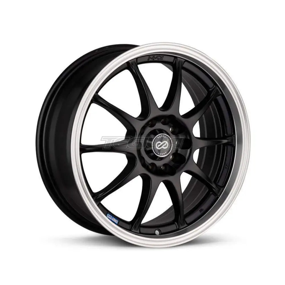 Enkei J10 Alloy Wheel 18x7.5 ET38 5x100/114.3 Black Machined Lip 72.6mm CB