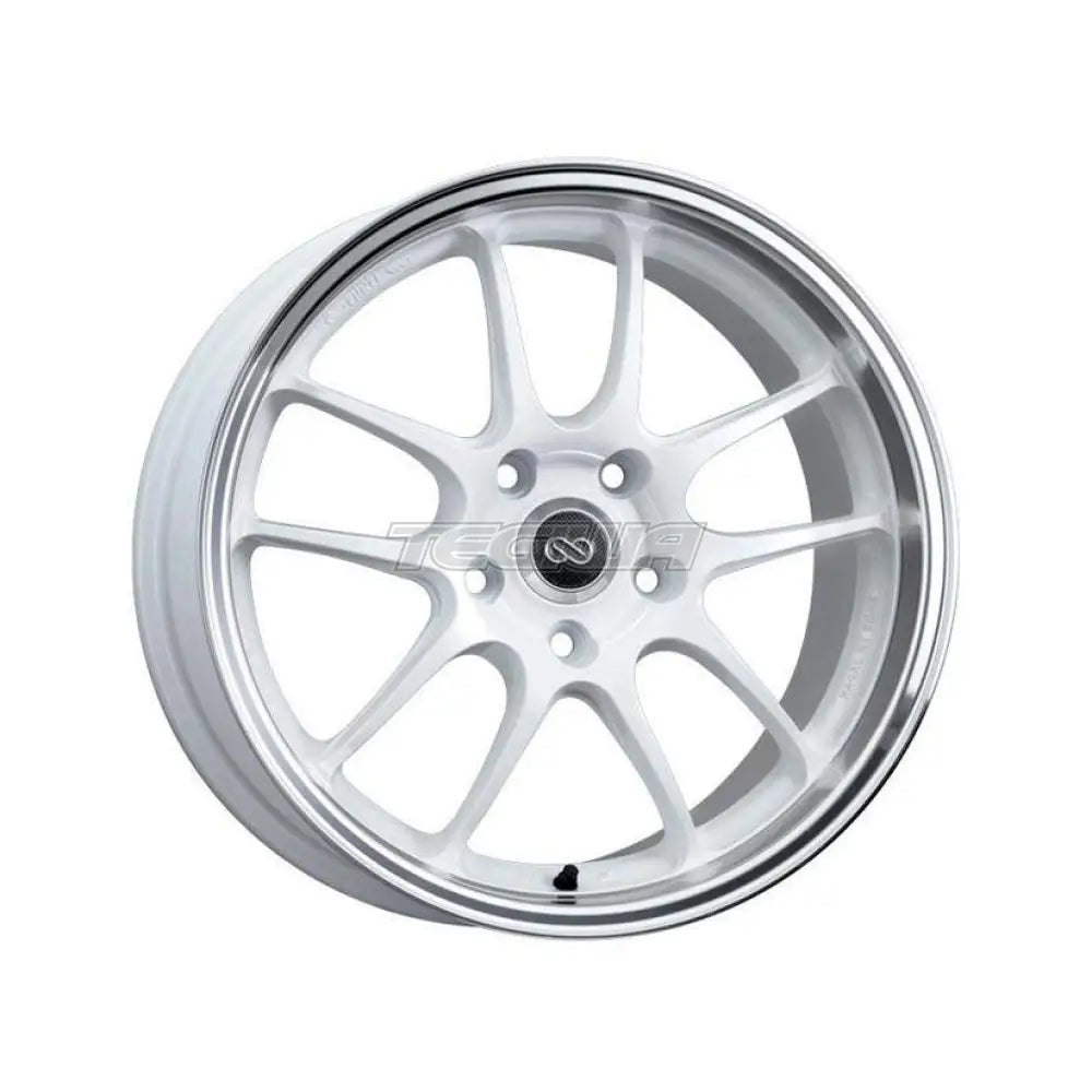 Enkei PF01SS Alloy Wheel 17x9 ET48 5x114.3 White with Machined Lip 75mm CB