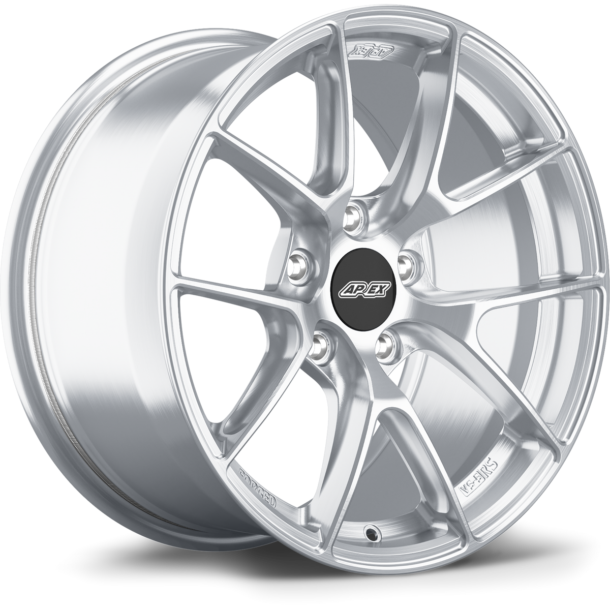 Apex VS-5RS Forged Alloy Wheel 17x9 ET42 5x120 Brushed Clear 72.56mm CB
