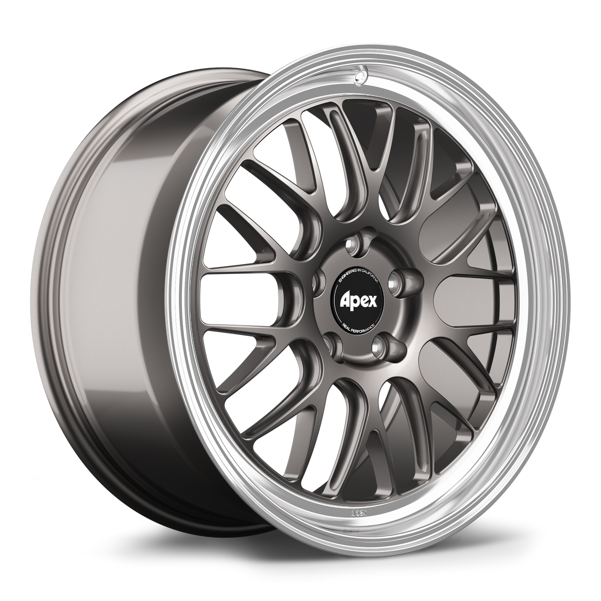 Apex ML-10RT Alloy Wheel 19x11 ET75 5x120.65 70.3mm CB Anthracite - Machined Lip