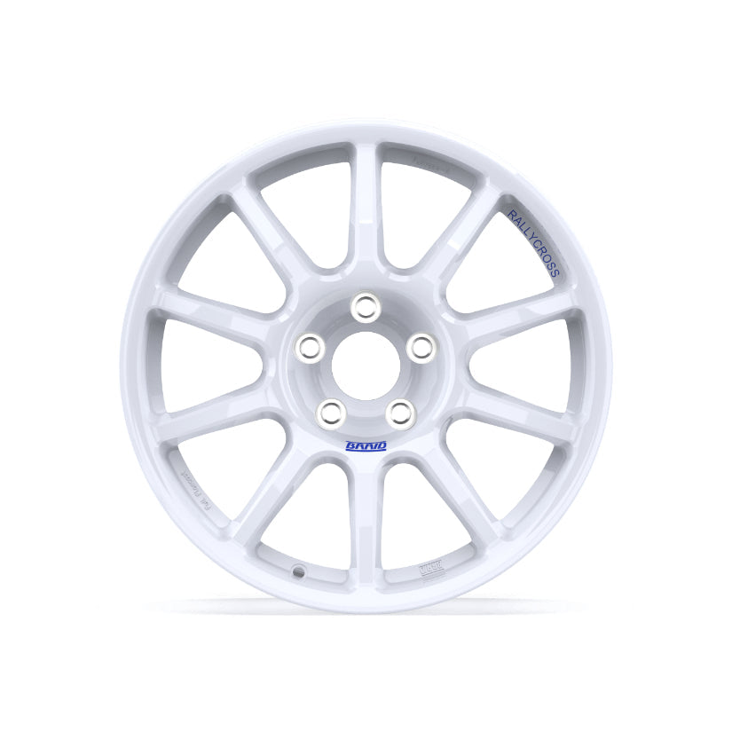 Braid Fullrace Rallycross Alloy Wheel 18x8 ET10 to 40 5x130 White Shiny