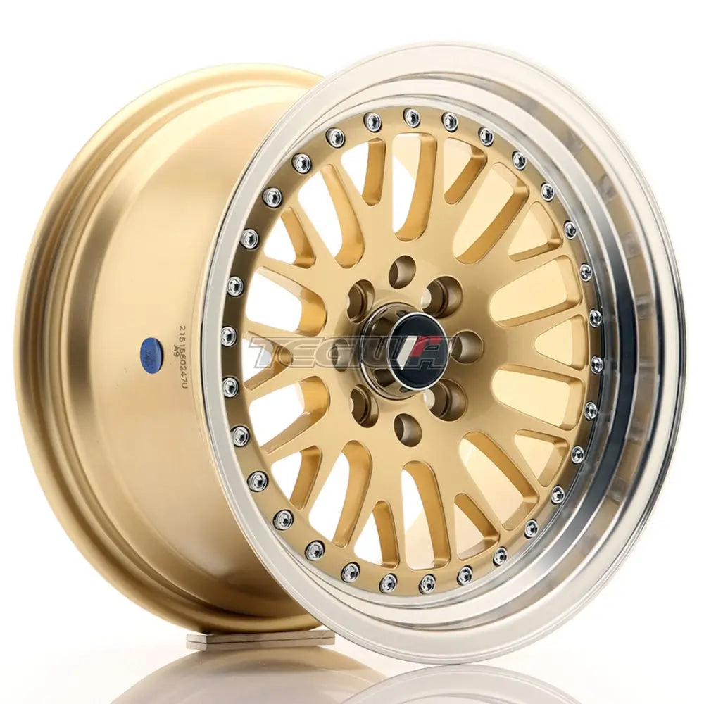 Japan Racing JR10 Alloy Wheel 15x8 ET15 4x100/114 Gold With Machined Lip