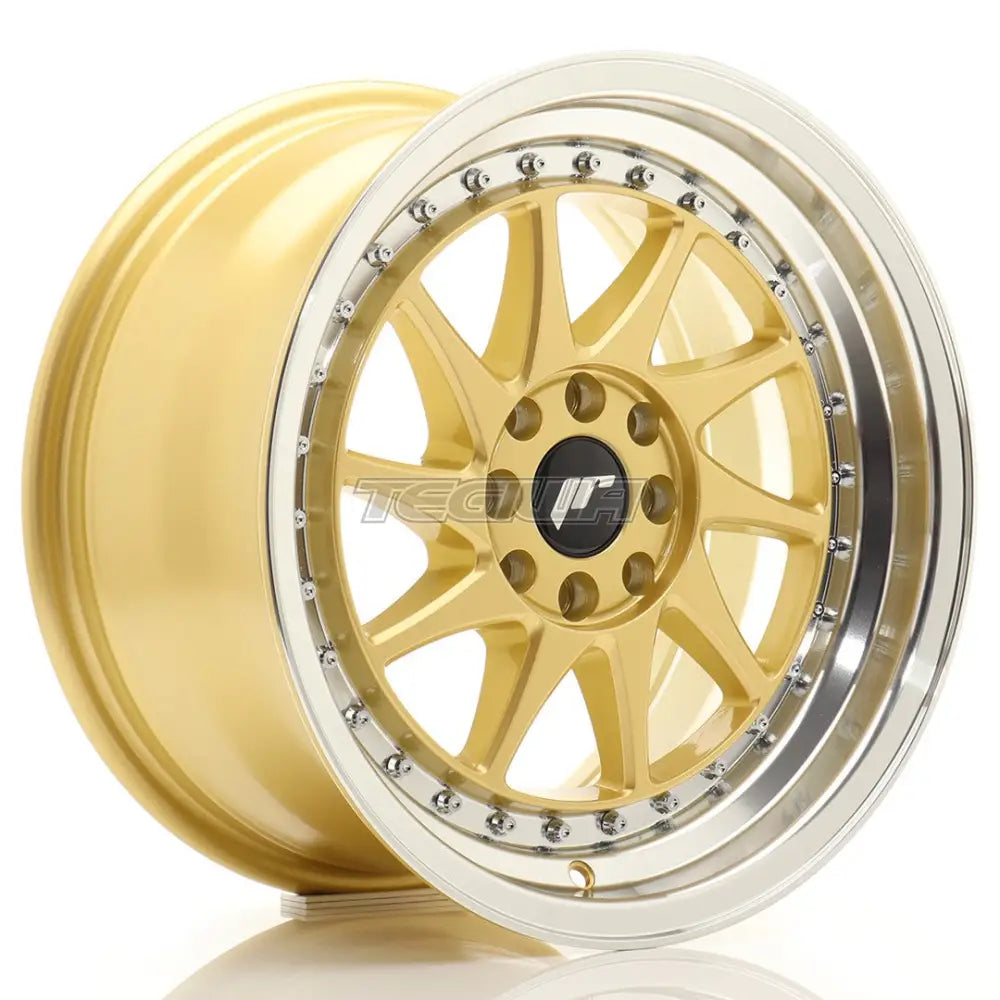 Japan Racing JR26 Alloy Wheel 16x8 ET25 4x100/108 Gold With Machined Lip