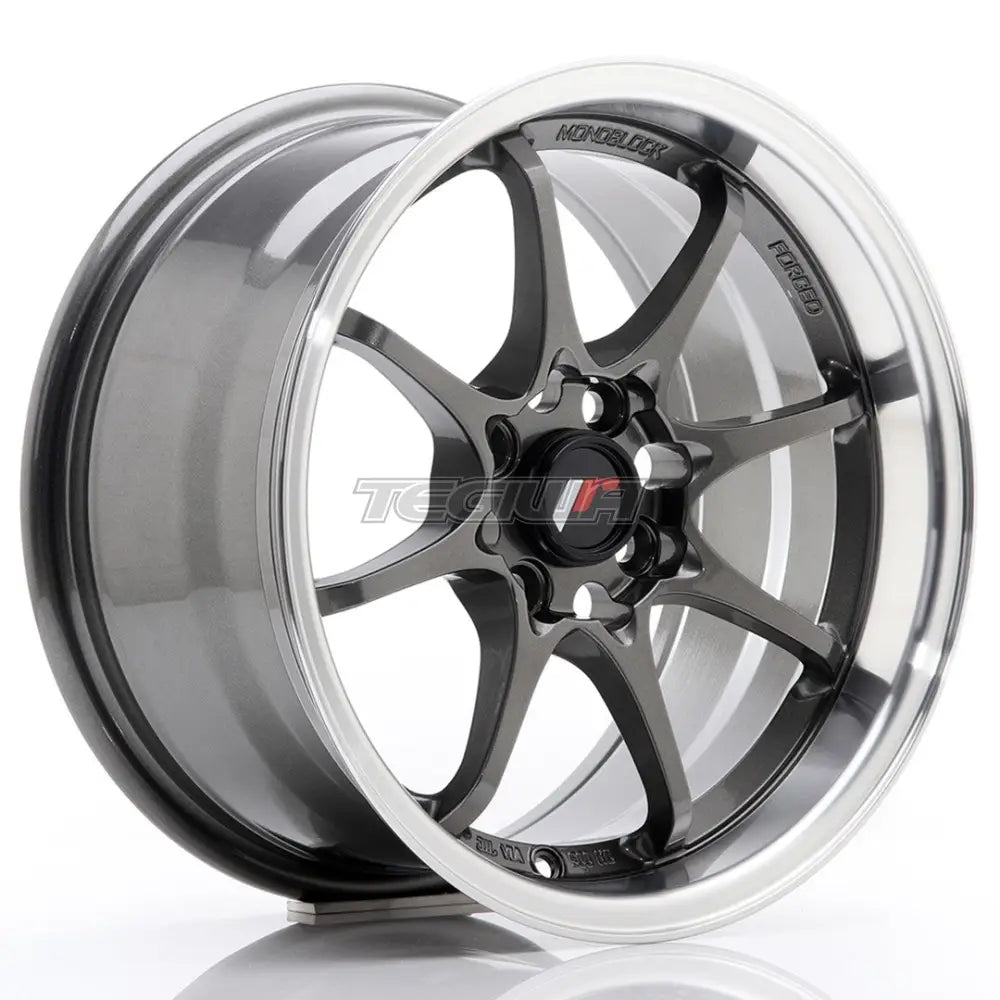 Japan Racing JR5 Alloy Wheel 15x8 ET28 4x100 Gun Metal With Machined Lip