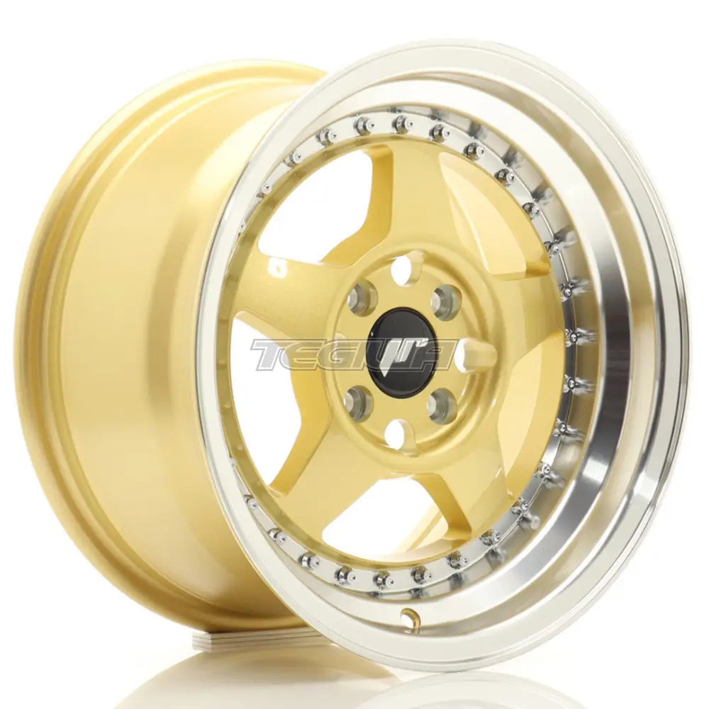 Japan Racing JR6 Alloy Wheel 15x7 ET25 4x100/108 Gold With Machined Lip