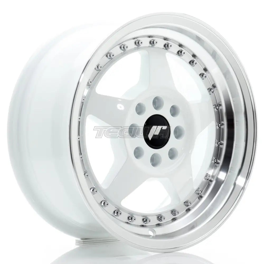 Japan Racing JR6 Alloy Wheel 15x7 ET25 4x100/108 White With Machined Lip