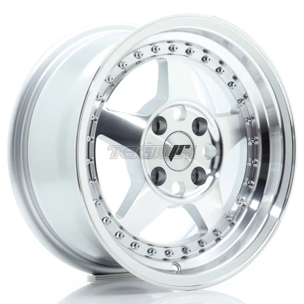 Japan Racing JR6 Alloy Wheel 15x7 ET25 4x100 Silver Machined Face