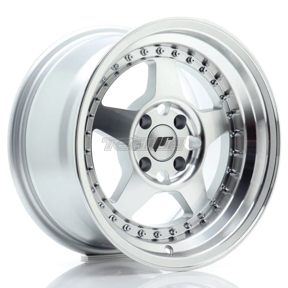 Japan Racing JR6 Alloy Wheel 15x8 ET15 4x100 Silver Machined Face