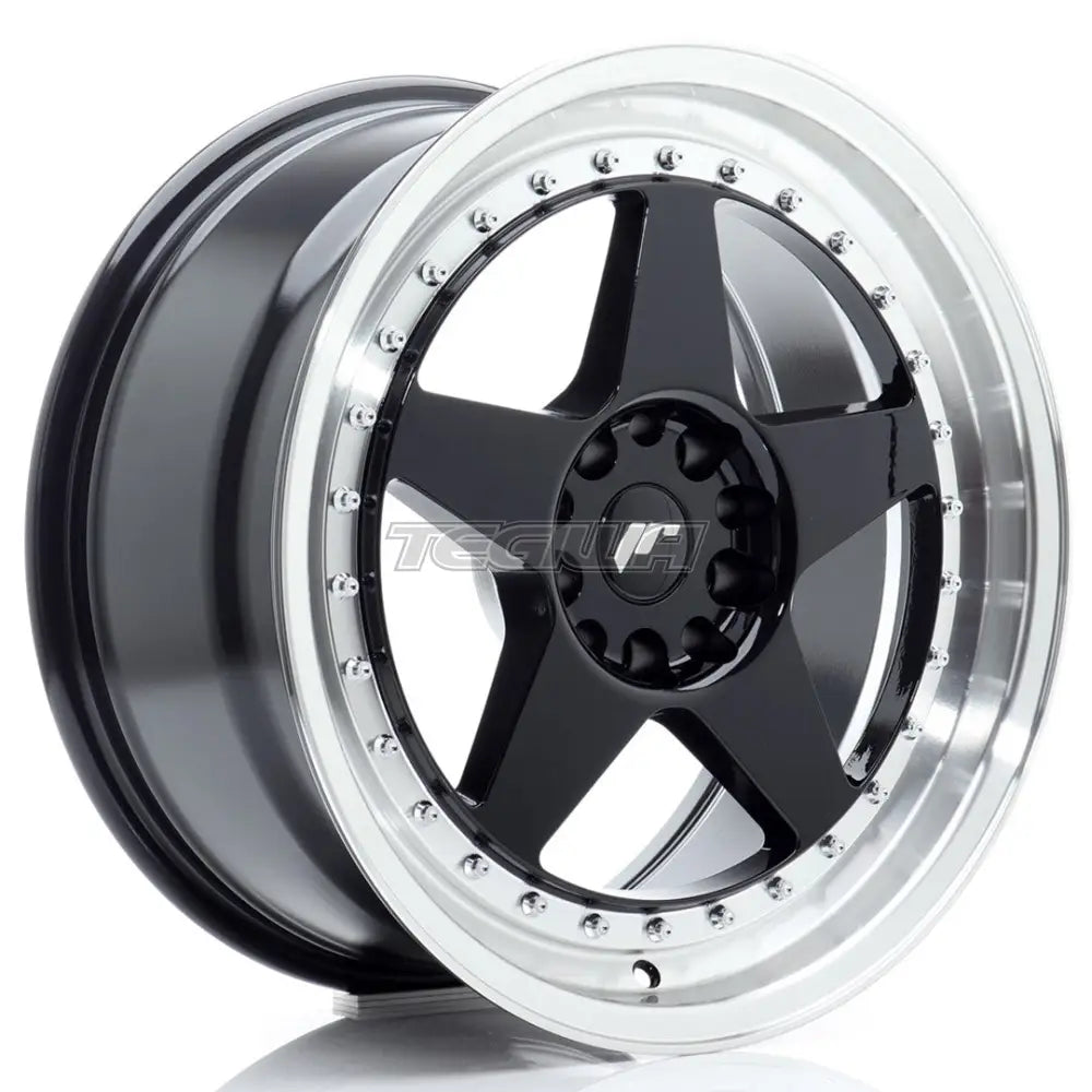 Japan Racing JR6 Alloy Wheel 18x8.5 ET22 5x114.3/120 Gloss Black With Machined Lip