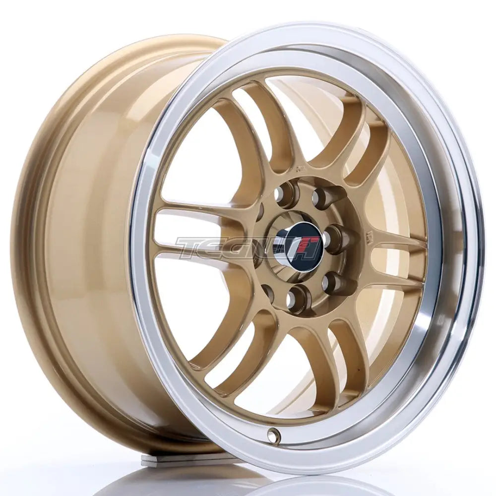 Japan Racing JR7 Alloy Wheel 15x7 ET38 4x100/114 Gold With Machined Lip