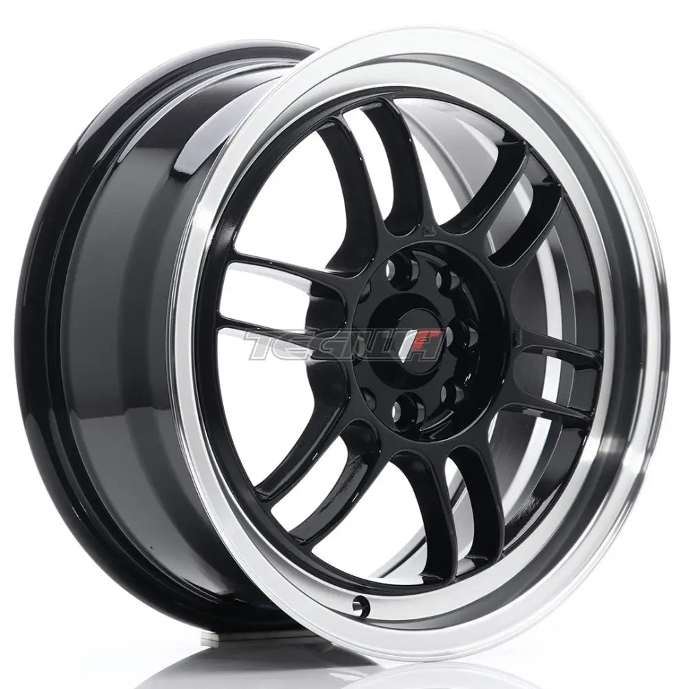 Japan Racing JR7 Alloy Wheel 16x7 ET38 4x100/114 Gloss Black With Machined Lip