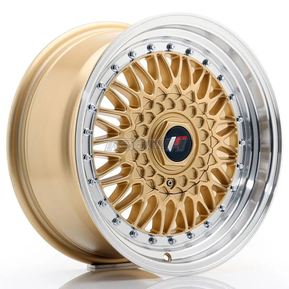 Japan Racing JR9 Alloy Wheel 16x7.5 ET25 4x100/108 Gold With Machined Lip