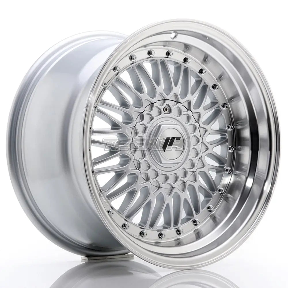 Japan Racing JR9 Alloy Wheel 17x10 ET20 5x112/120 Silver With Machined Lip and Silver Rivets