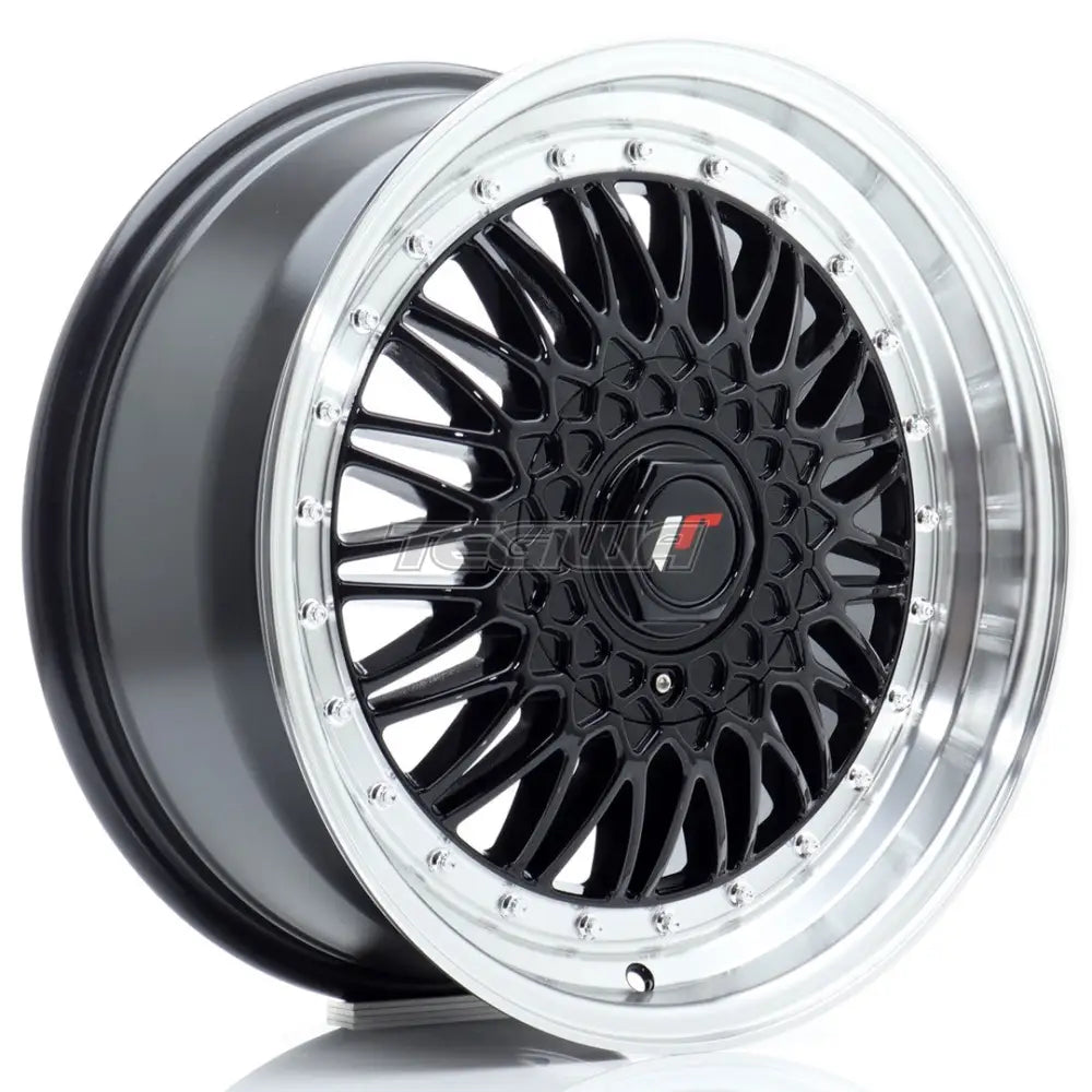 Japan Racing JR9 Alloy Wheel 17x7.5 ET20 4x100/108 Gloss Black With Machined Lip