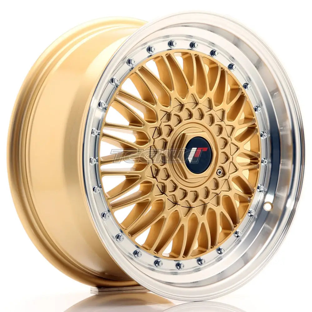 Japan Racing JR9 Alloy Wheel 17x7.5 ET35 4x100/108 Gold With Machined Lip