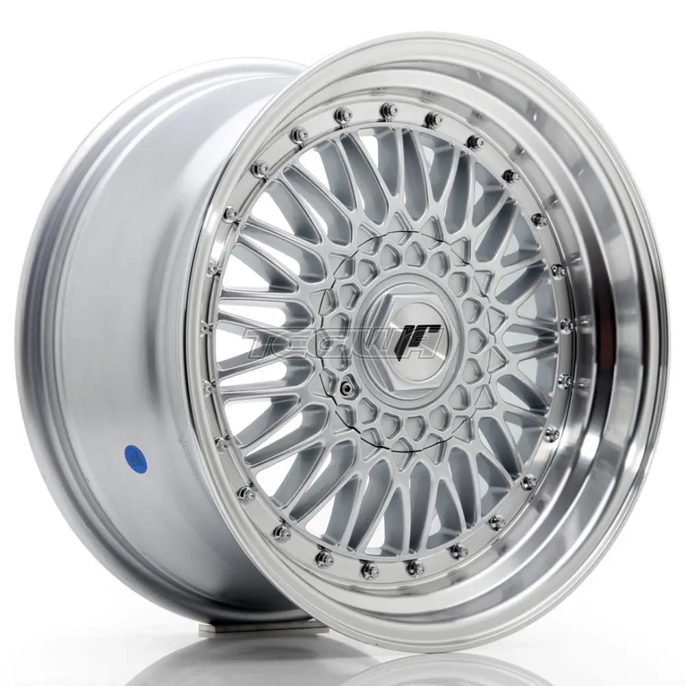 Japan Racing JR9 Alloy Wheel 17x8.5 ET20 5x112/120 Silver With Machined Lip and Silver Rivets