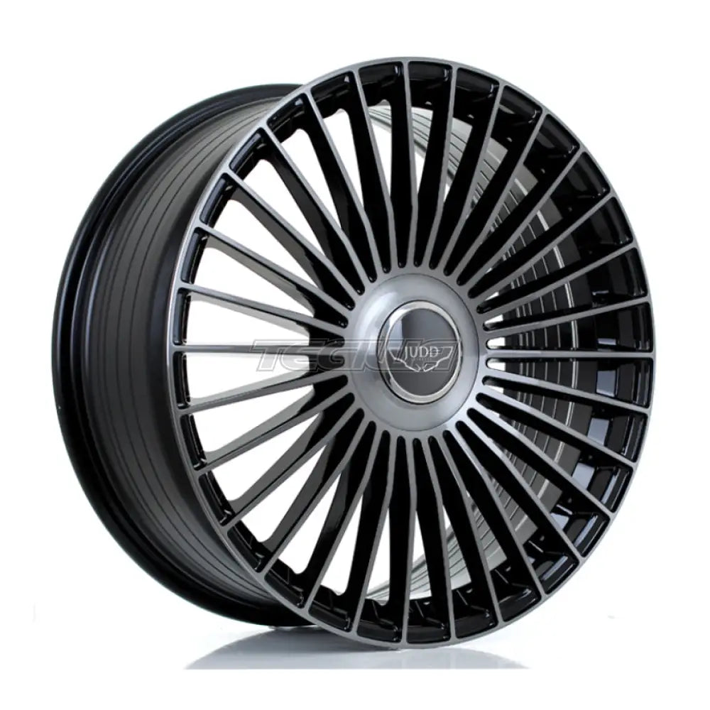 JUDD JSF9 Alloy Wheel 22x9 ET15 TO 45 5x128 Gloss Black Titanium Brushed 74.1mm CB