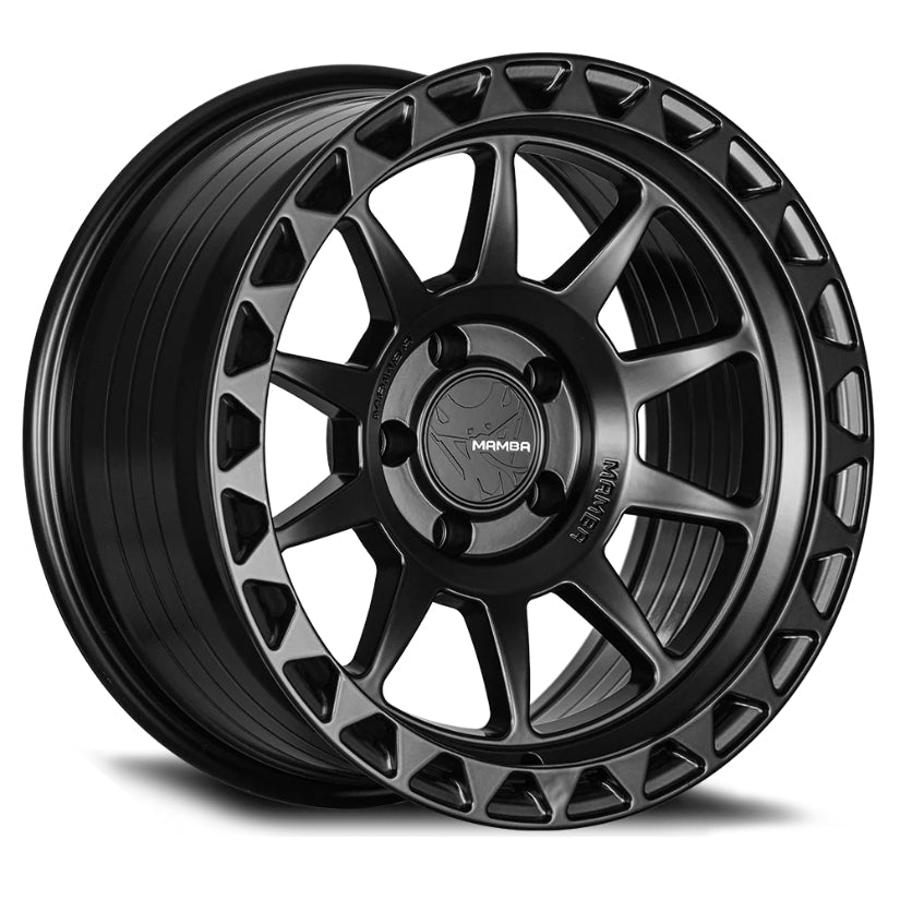 Mamba M29 Alloy Wheel 17x9 ET-12 5x127 Satin Black 71.5mm CB