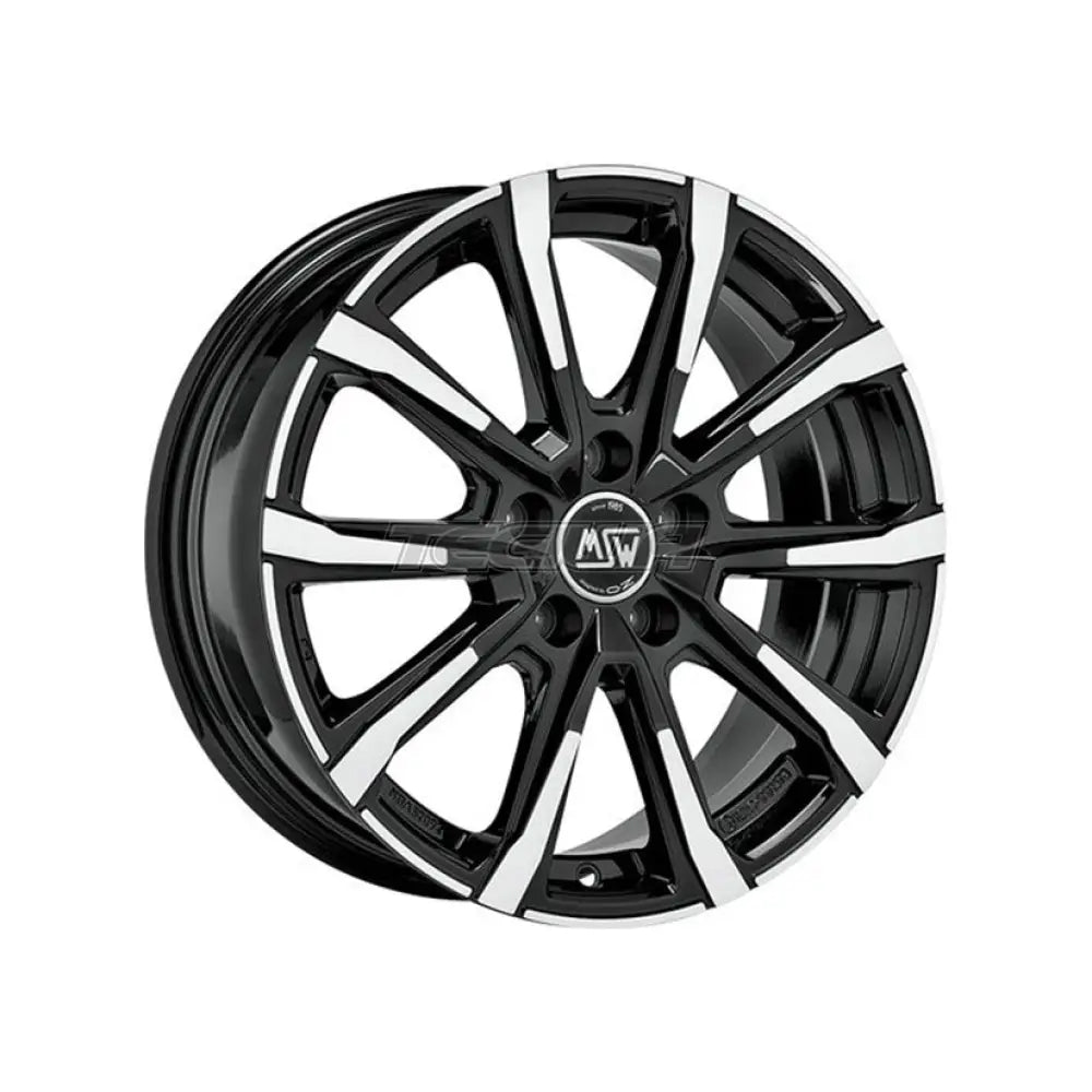 MSW All Season 79 Alloy Wheel 17x7 ET34 5x112 Gloss Black Full Polished 66.6mm CB