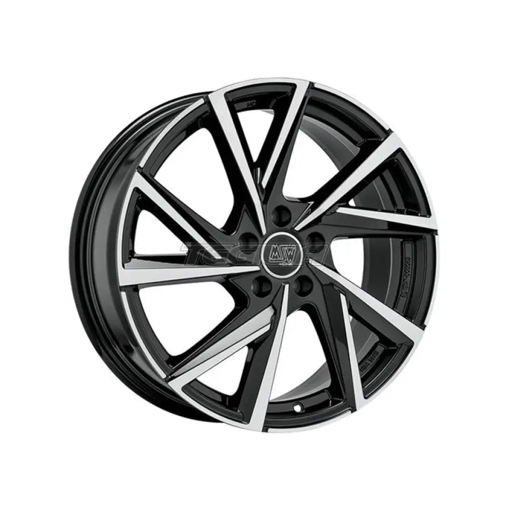 MSW All Season 80-5 Alloy Wheel 18x8 ET33 5x110 Gloss Black Full Polished 65.1mm CB
