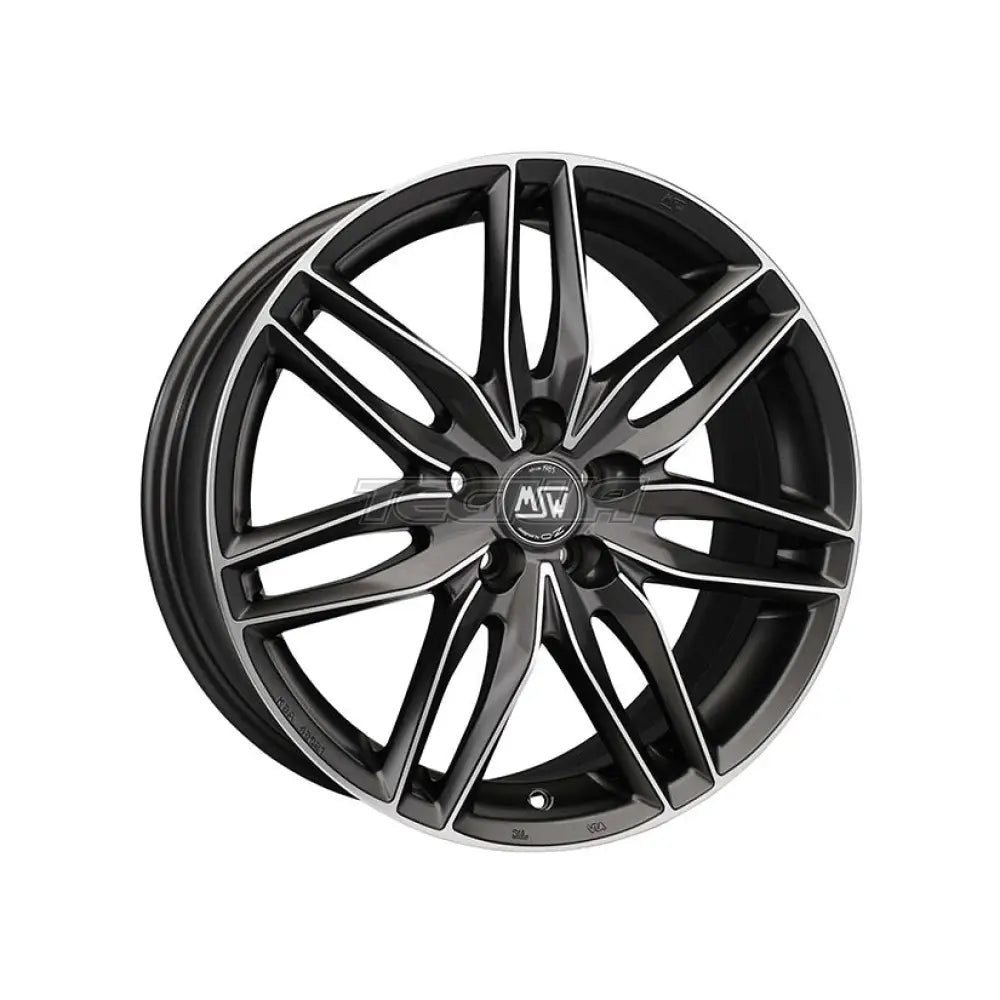 MSW Avantgarde 24 Alloy Wheel 17x8 ET35 5x100 Matt Gunmetal Full Polished 63.4mm CB