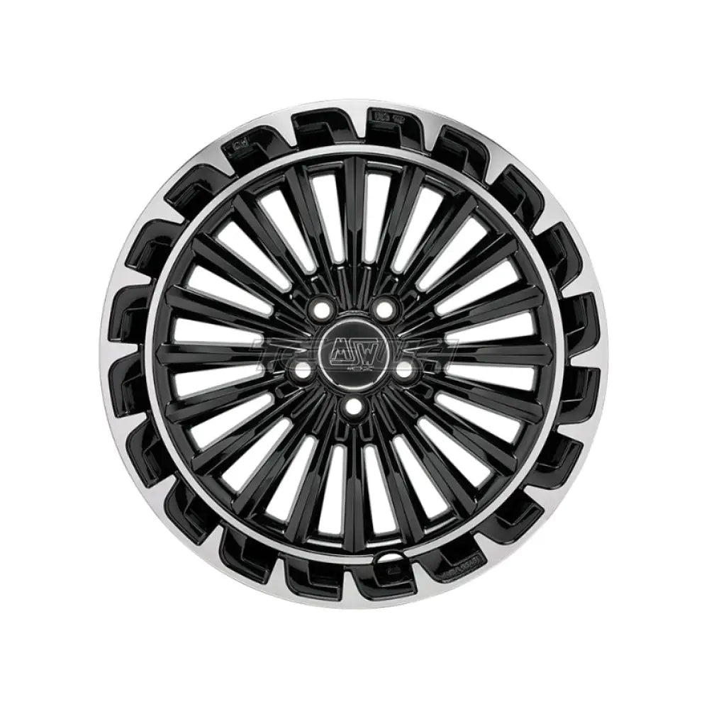 MSW Avantgarde 32 Alloy Wheel 19x8 ET34 5x112 Gloss Black Diamond Lip 73mm CB