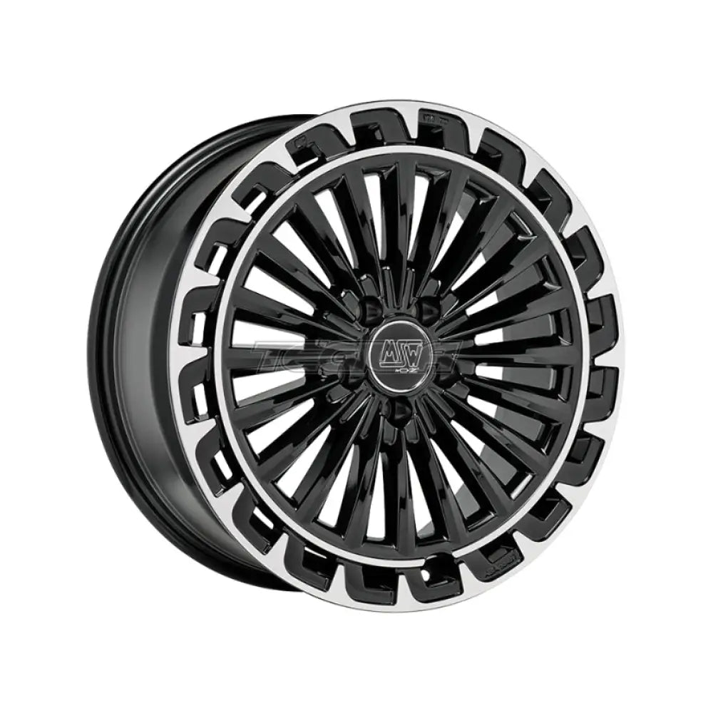 MSW Avantgarde 32 Alloy Wheel 20x8.5 ET53 5x112 Gloss Black Diamond Lip 66.6mm CB