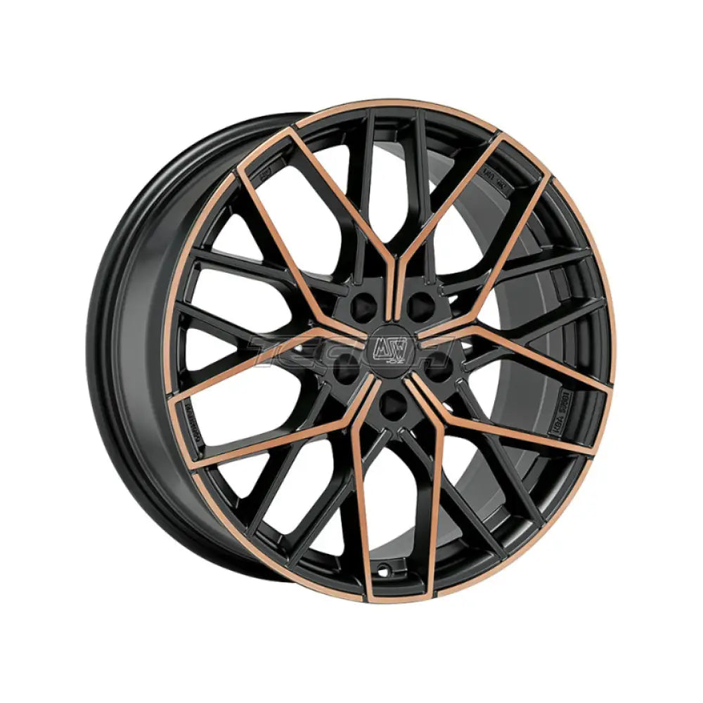 MSW Avantgarde 74 Alloy Wheel 18x8 ET35 5x112 Matt Black Copper Fp 73mm CB