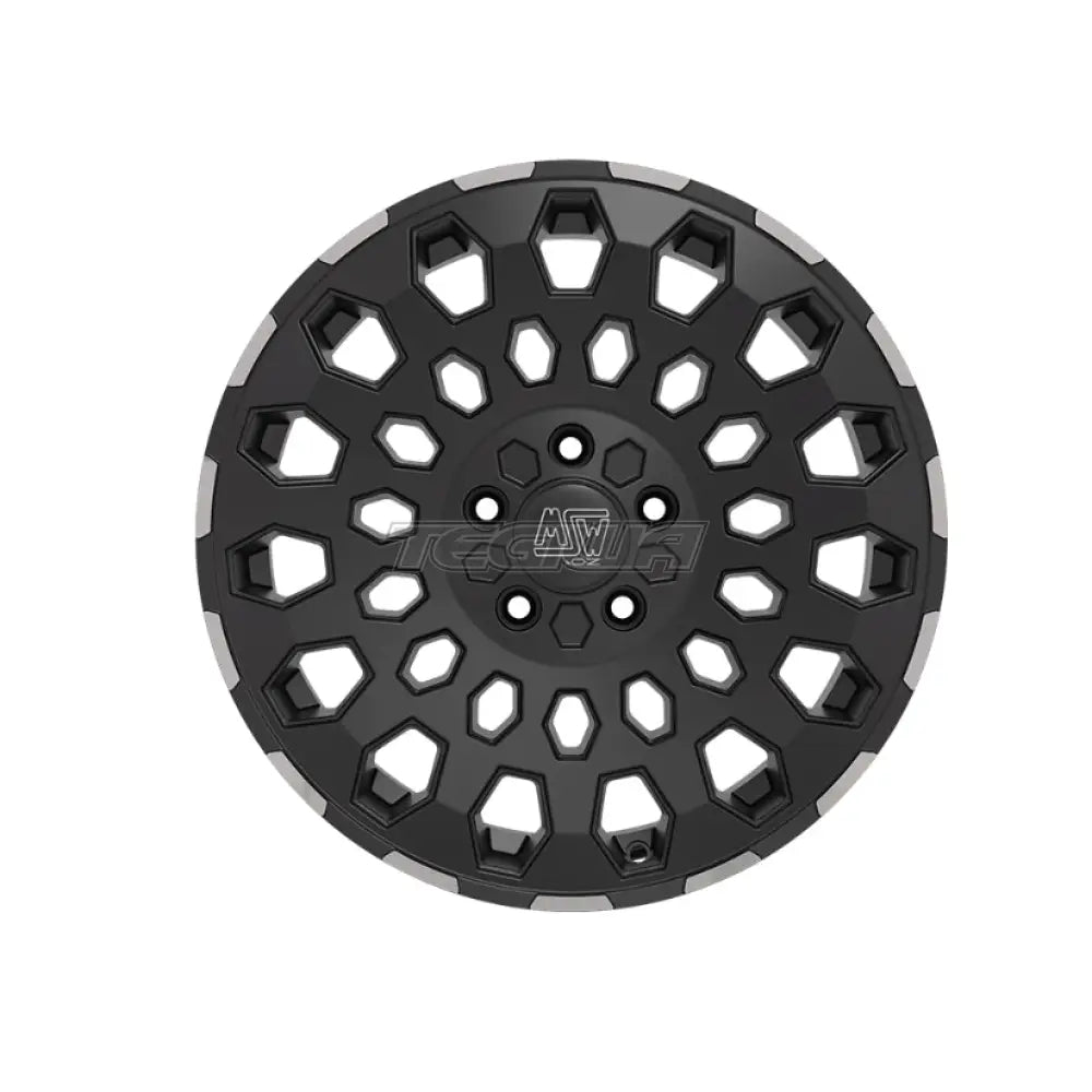 MSW Off-Road & Van 99 Alloy Wheel 18x8 ET45 5x120 Matt Black Polished Lip 65.1mm CB