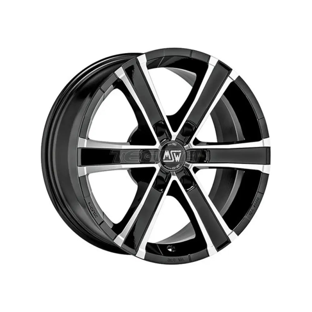 MSW Off-Road & Van Sahara 6 MSW Alloy Wheel 18x8 ET25 6x139.7 Gloss Black Full Polished 106.1mm CB