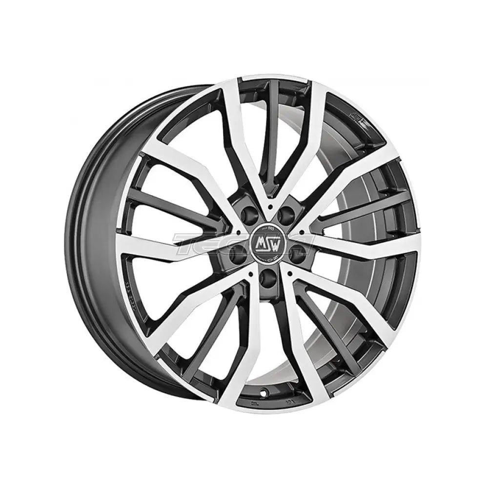 MSW Urban Cross 49 Alloy Wheel 19x8 ET45 5x114.3 Gloss Gunmetal Full Polished 73mm CB