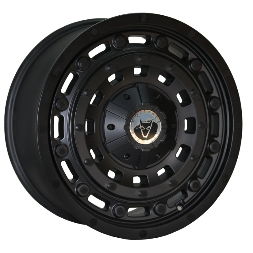 Wolfrace Explorer Overland 1400 Alloy Wheel 17x8.5 ET45 5x118 Matt Black 110mm CB
