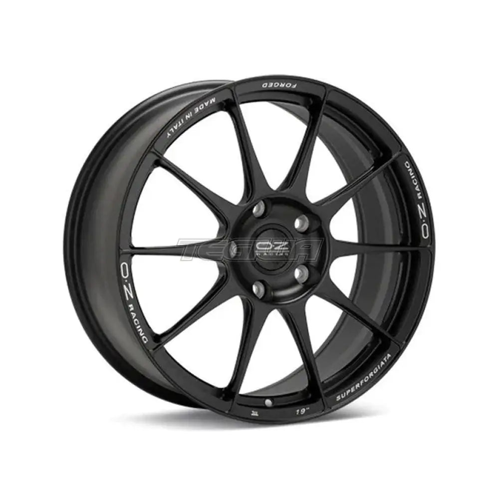 OZ Atelier Forged Superforgiata Alloy Wheel 19x12 ET51 5x130 Matt Black Milled Lettering 71.5mm CB