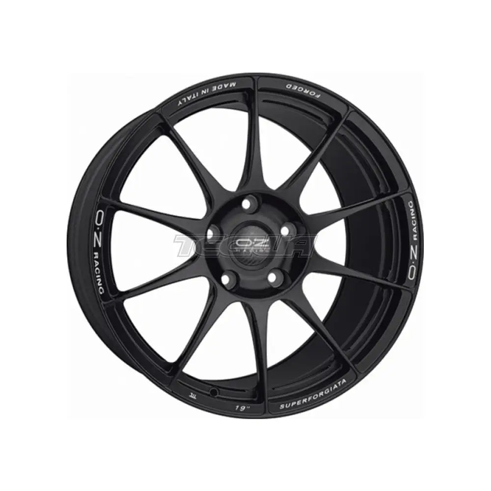 OZ Atelier Forged Superforgiata CL Alloy Wheel 19x9 ET47 15x130 Matt Black Milled Lettering 84mm CB