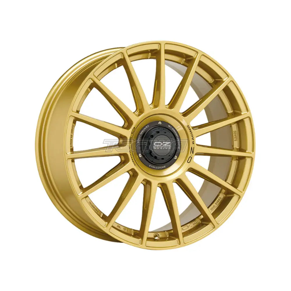 OZ Sport Supertur Evoluzione Alloy Wheel 20x8.5 ET45 5x112 Race Gold Black Lettering 79mm CB