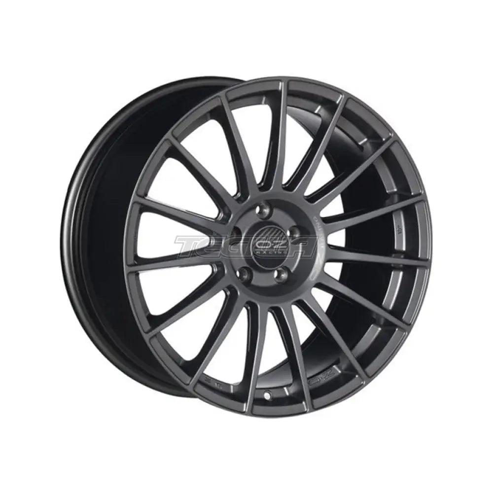 OZ Sport Superturismo LM Alloy Wheel 17x7.5 ET40 4x108 Matt Graphite Silver Lettering 75mm CB
